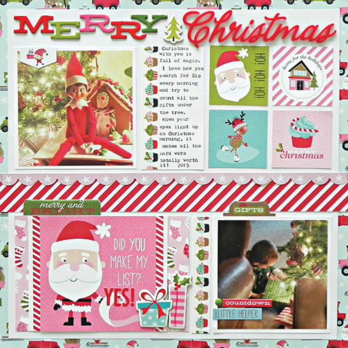 CHRISTMAS Santa/'s Elf 12X12 Scrapbooking Kit Doodle Bug Design New
