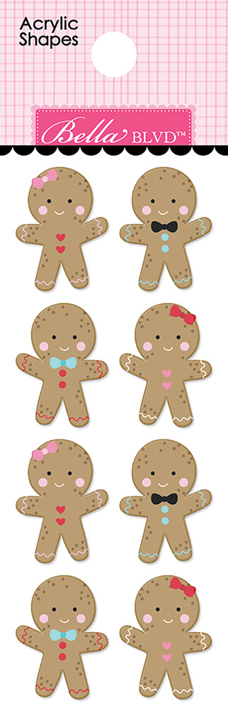 Gingerbreads Acrylic Shapes (6 pc)