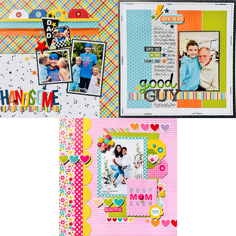 Mom and Dad Layouts 3 Page Kit