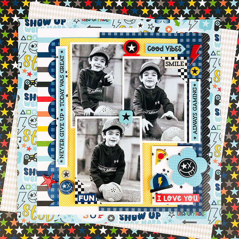 Good Vibes Boy Single Page Kit