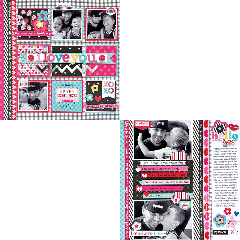 I Love You 2 Page Kit