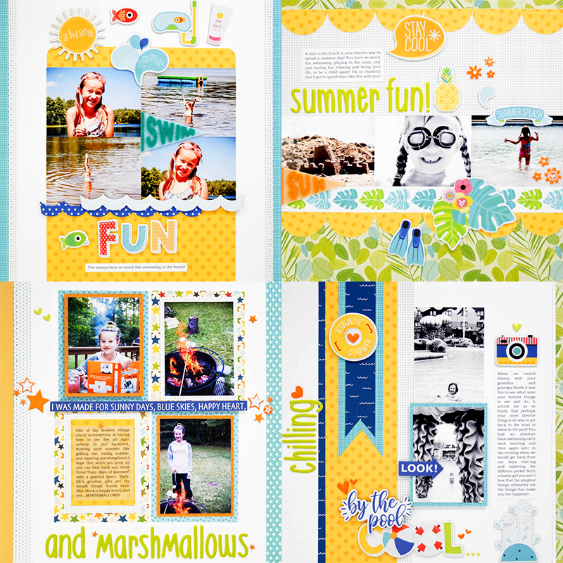 Summer Fun 4 Page Kit