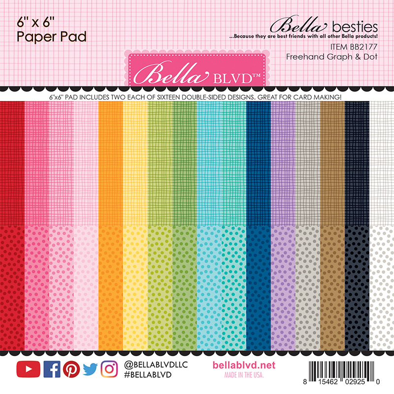 6x6 Besties Paper Pad Freehand