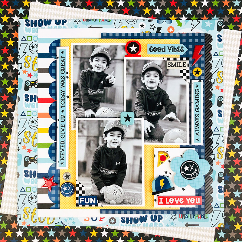 Good Vibes Boy Single Page Kit