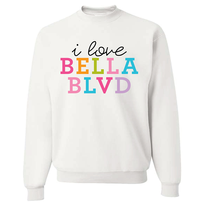 I Love Bella Blvd Shirt - Crewneck
