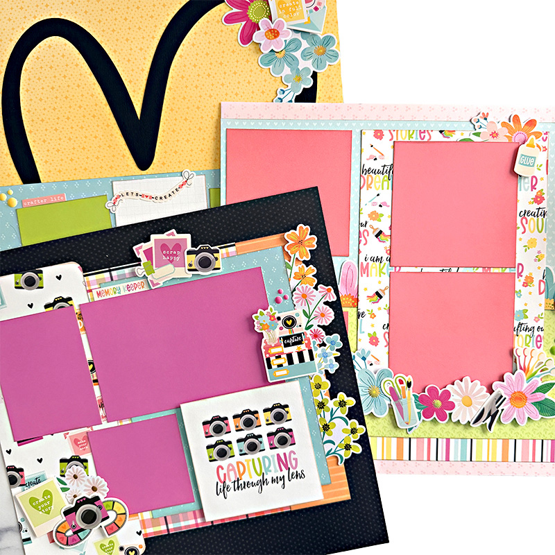 PICK UP Crafty Memories Layouts with Lindsay