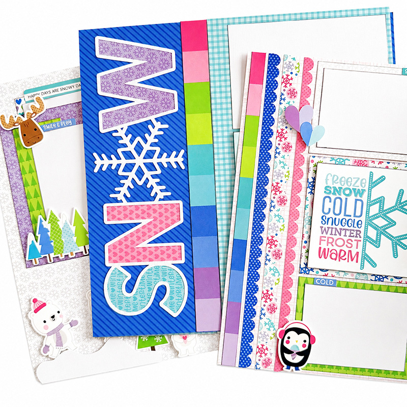 PICK UP Snowflake Season Layouts with Lindsay