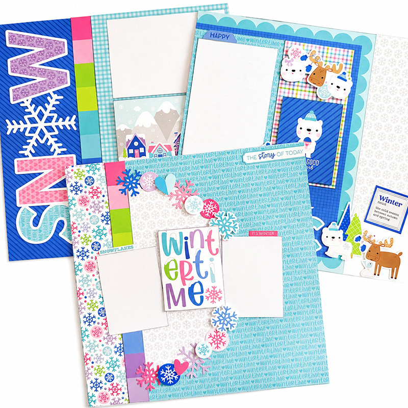 PICK UP Snowflake Season Layouts with Lindsay