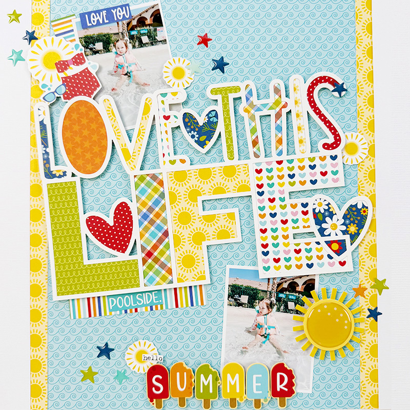 NEW! Love This Life Poolside Single Page Kit