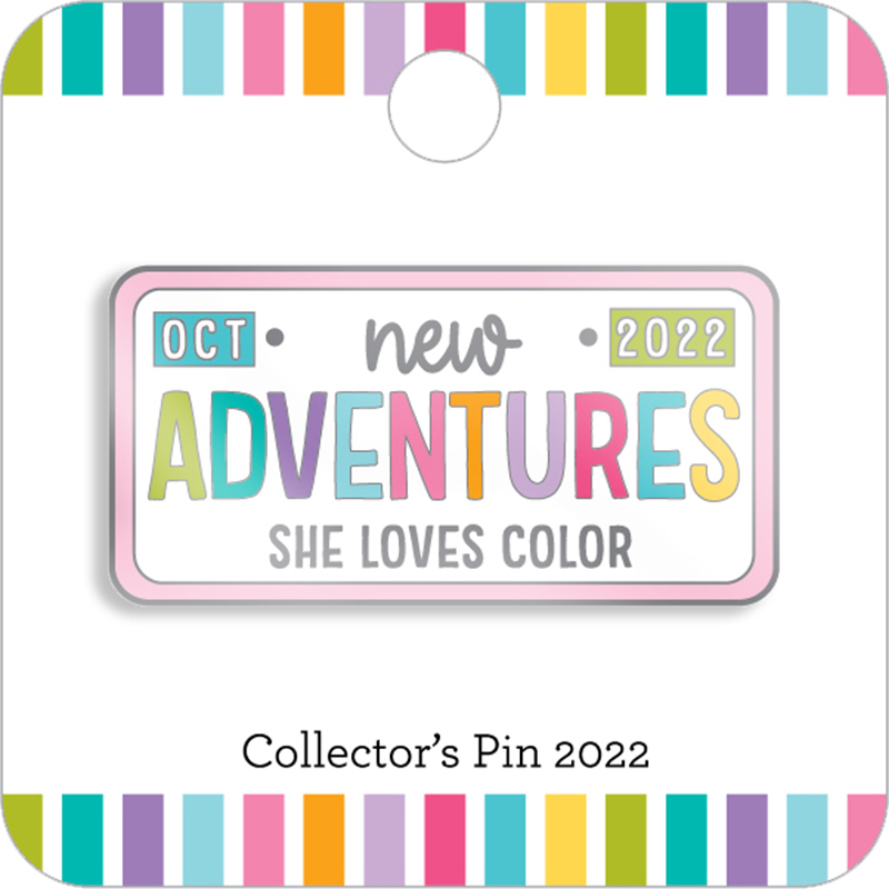 Pin Adventure License Plate She Loves Color 2022
