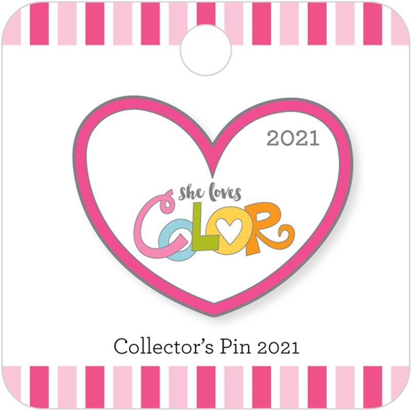 Pin White Heart She Loves Color 2021