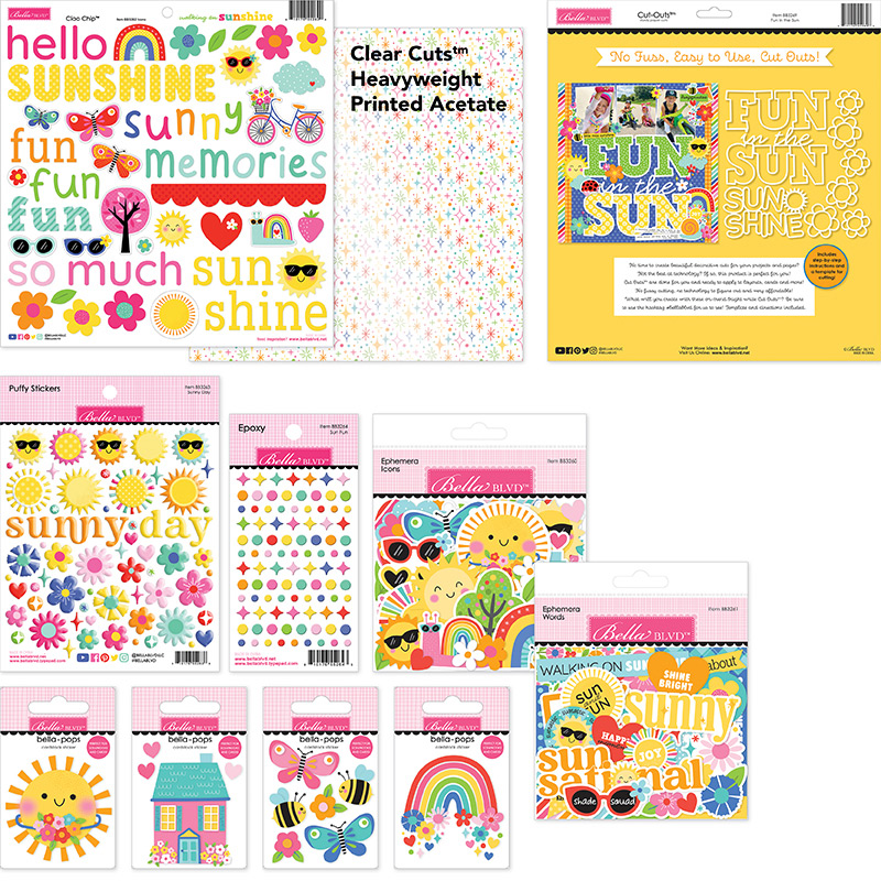 Walking on Sunshine Embellishment Bundle