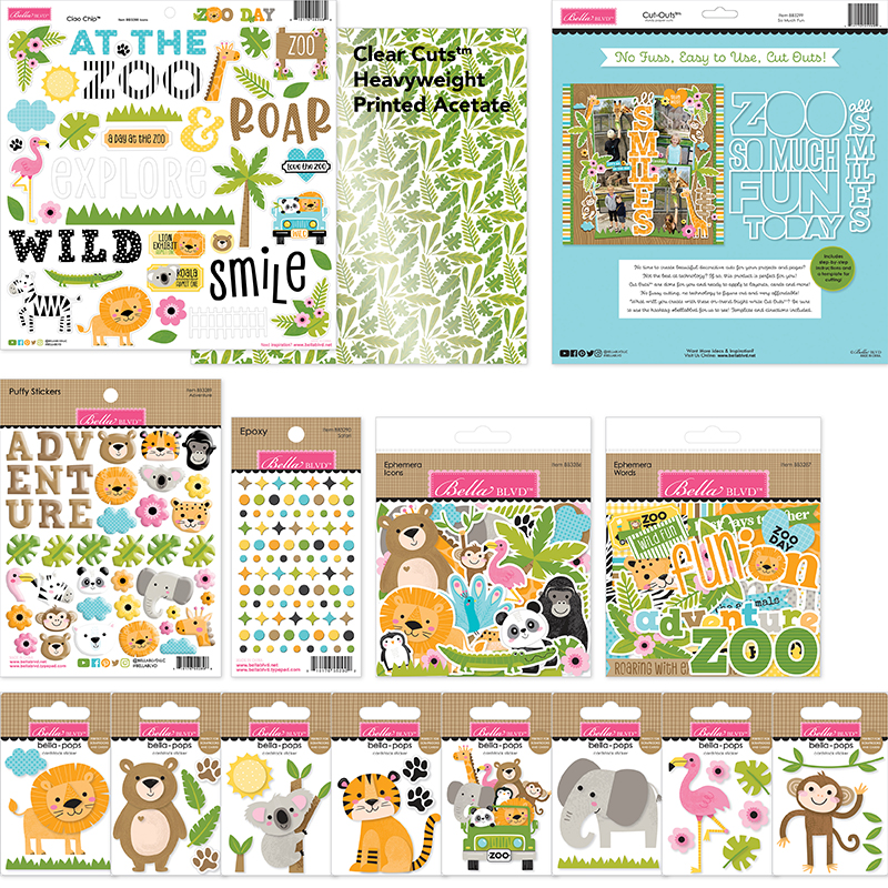 Zoo Day Embellishment Bundle