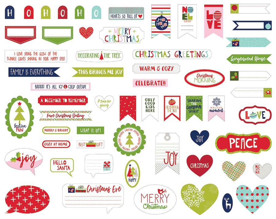 Merry Christmas Embellishment Pack