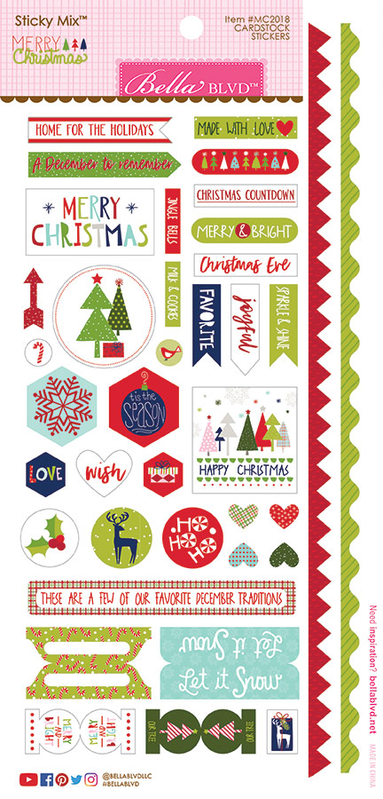 Merry Christmas Embellishment Pack