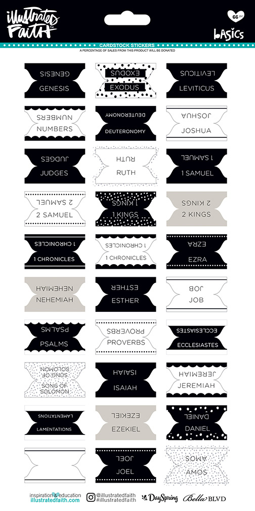 Bible Tabs Black & White